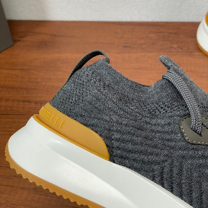 Brunello Cucinelli Cotton Knit Casual Sneakers