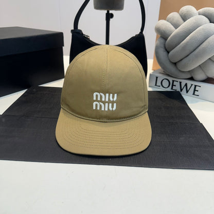 Miu Miu Canvas Baseball Cap