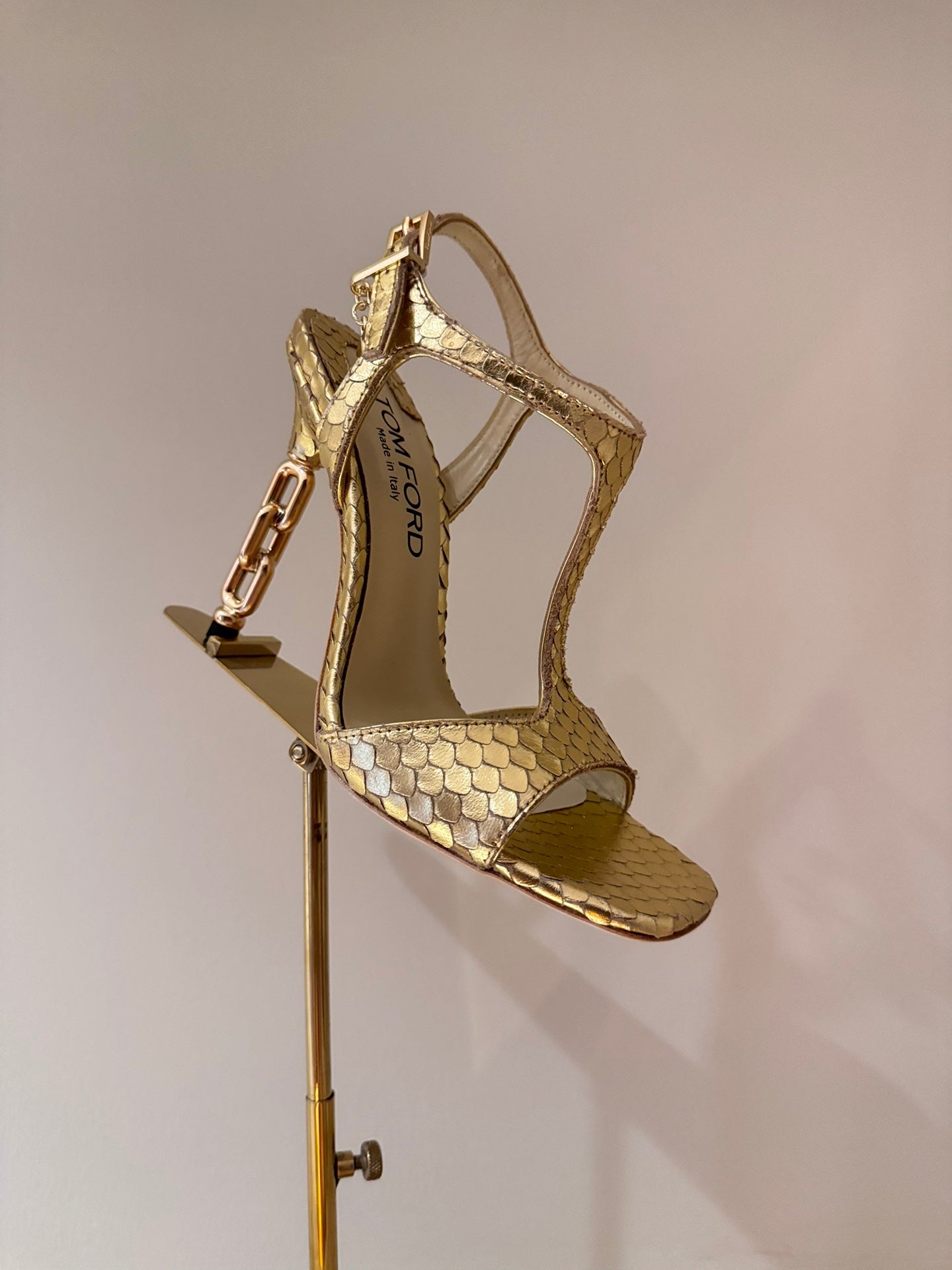 TOM FORD Padlock Heeled Sandals – 24SS Collection