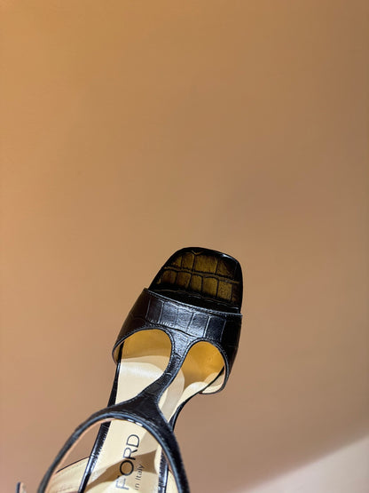 TOM FORD Padlock Heeled Sandals – 24SS Collection