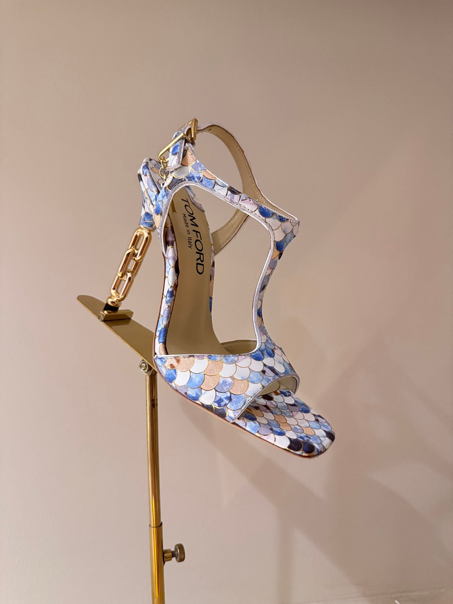 TOM FORD Padlock Heeled Sandals – 24SS Collection