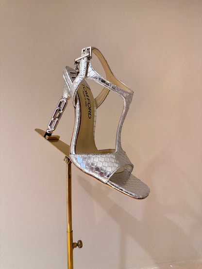 TOM FORD Padlock Heeled Sandals – 24SS Collection