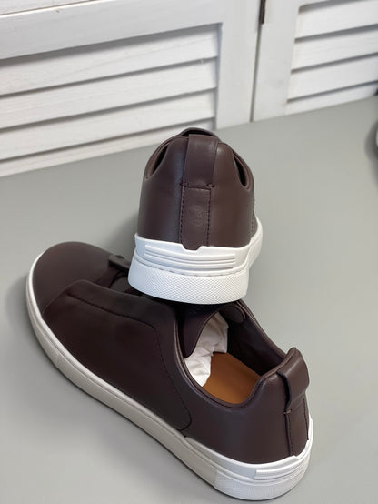 Zegna SECONDSKIN Triple Stitch Low-Top Sneakers