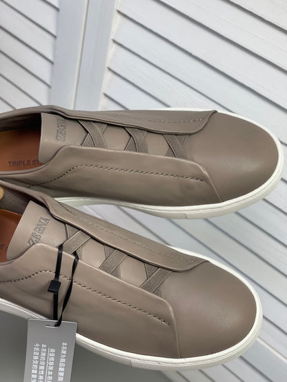 Zegna SECONDSKIN Triple Stitch Low-Top Sneakers