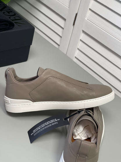 Zegna SECONDSKIN Triple Stitch Low-Top Sneakers
