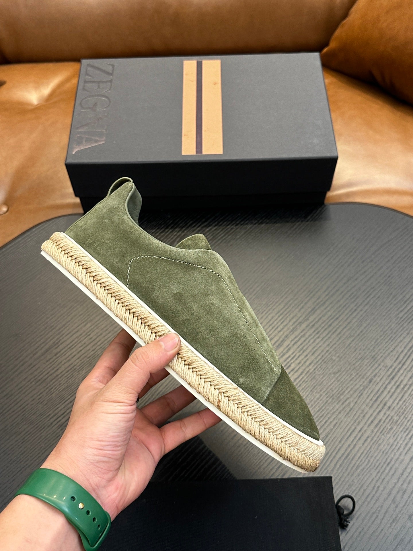 Zegna Triple Stitch Low-Top Sneakers