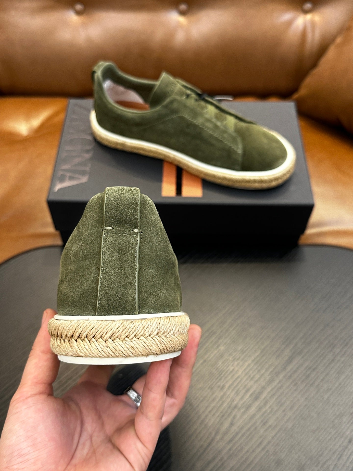 Zegna Triple Stitch Low-Top Sneakers