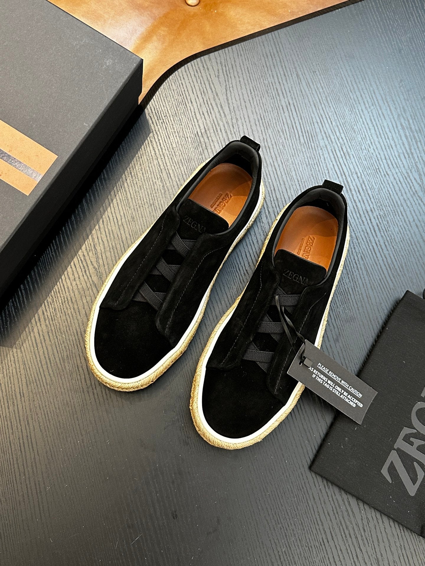 Zegna Triple Stitch Low-Top Sneakers