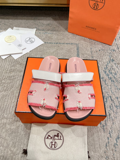 Hermès Chypre Leather Slides – 2023SS