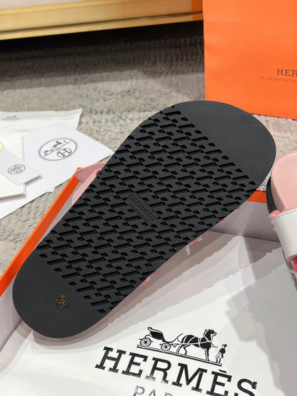 Hermès Chypre Leather Slides – 2023SS