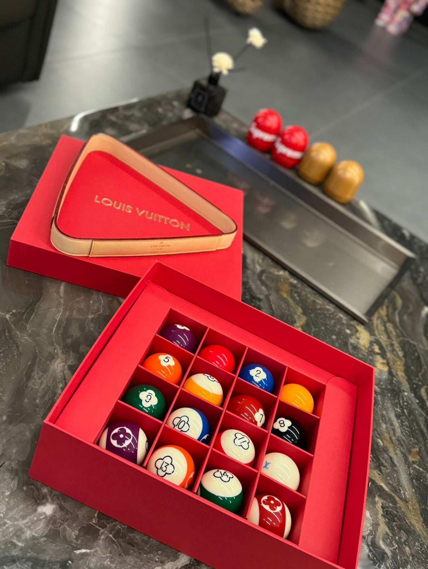 Louis Vuitton Floral Billiard Set