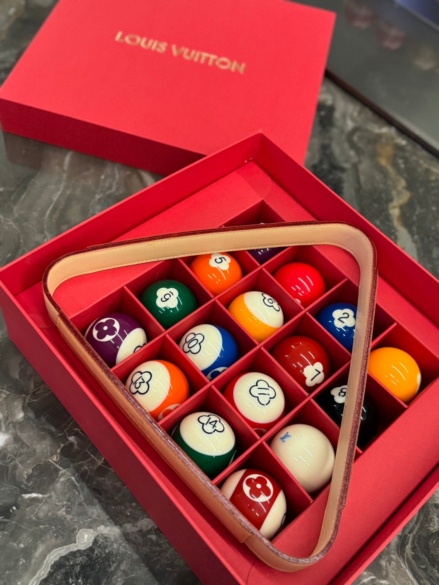 Louis Vuitton Floral Billiard Set