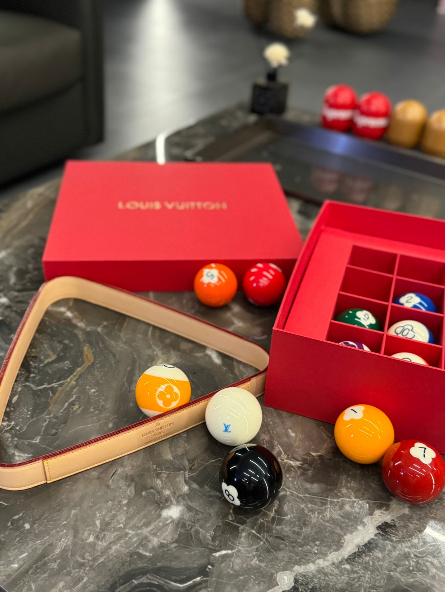 Louis Vuitton Floral Billiard Set