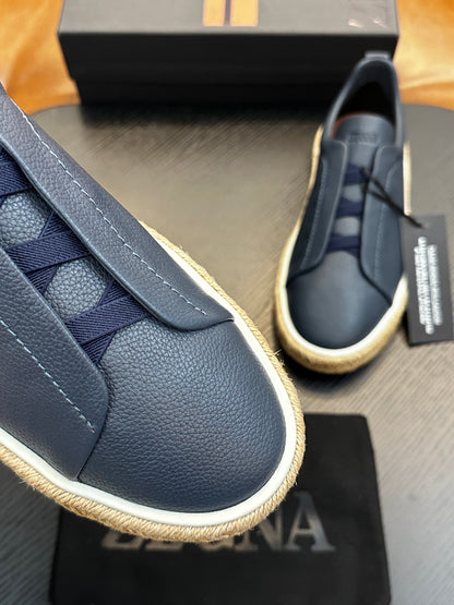 Ermenegildo Zegna Triple Stitch Low-Top Sneakers