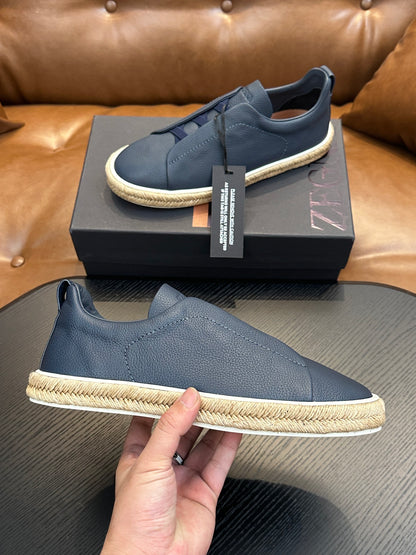 Ermenegildo Zegna Triple Stitch Low-Top Sneakers