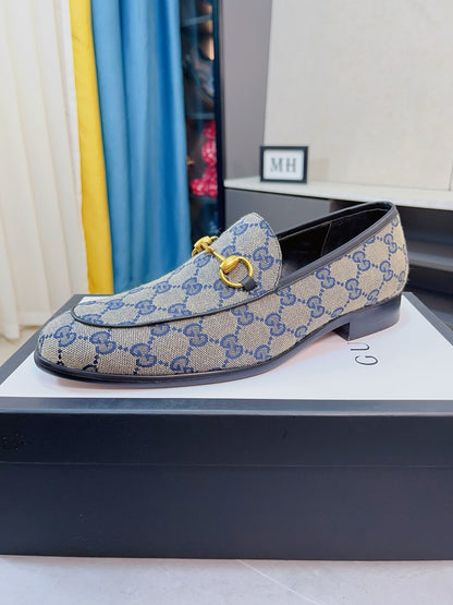 Gucci Calfskin Slip-On Loafers