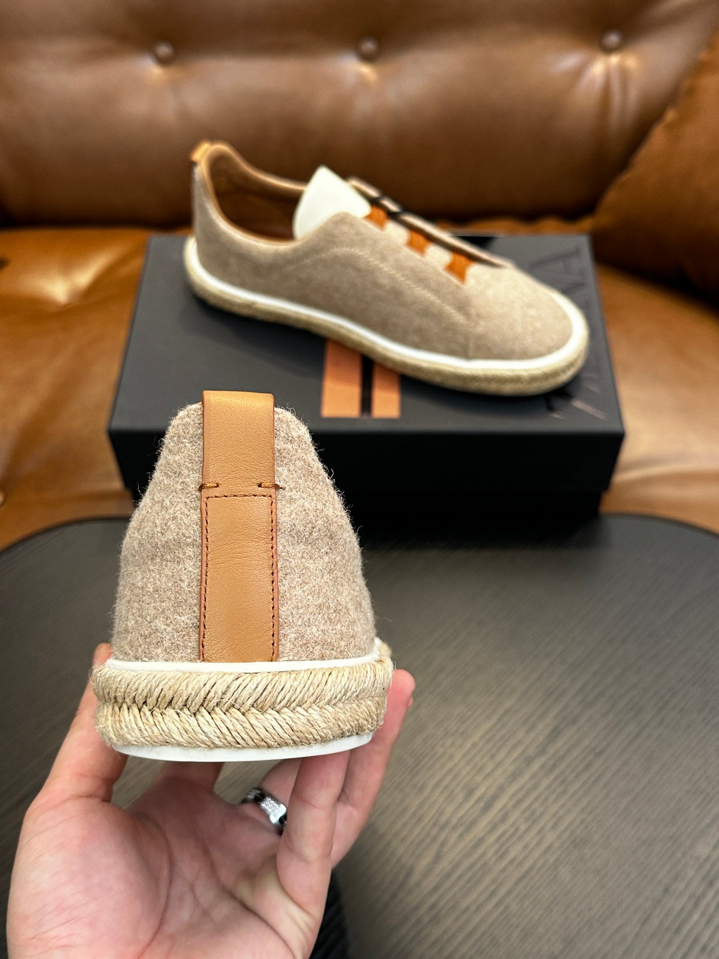 Zegna Triple Stitch Low-Top Sneakers