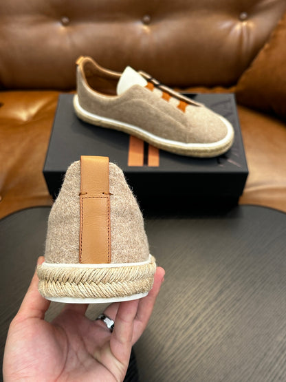 Zegna Triple Stitch Low-Top Sneakers