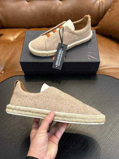 Zegna Triple Stitch Low-Top Sneakers