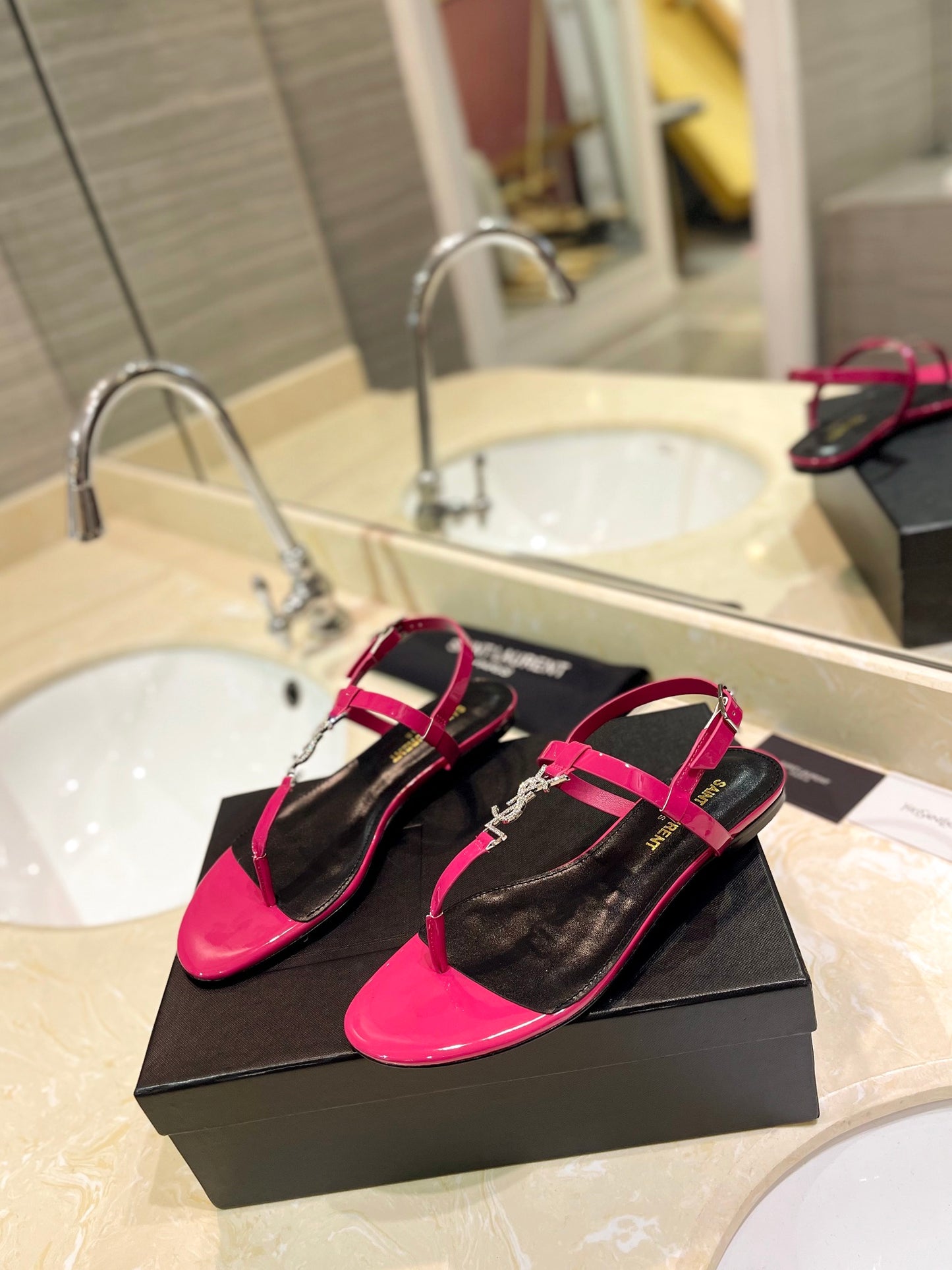Saint Laurent Beautiful Siren Flat Sandals
