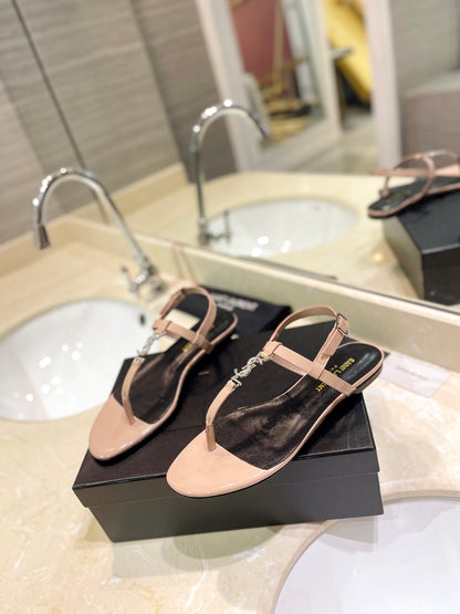 Saint Laurent Beautiful Siren Flat Sandals
