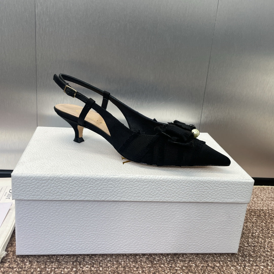 Dior J'Adior Adiorble Tassel Bow Pearl Heeled Sandals – 2024 Spring/Summer Collection