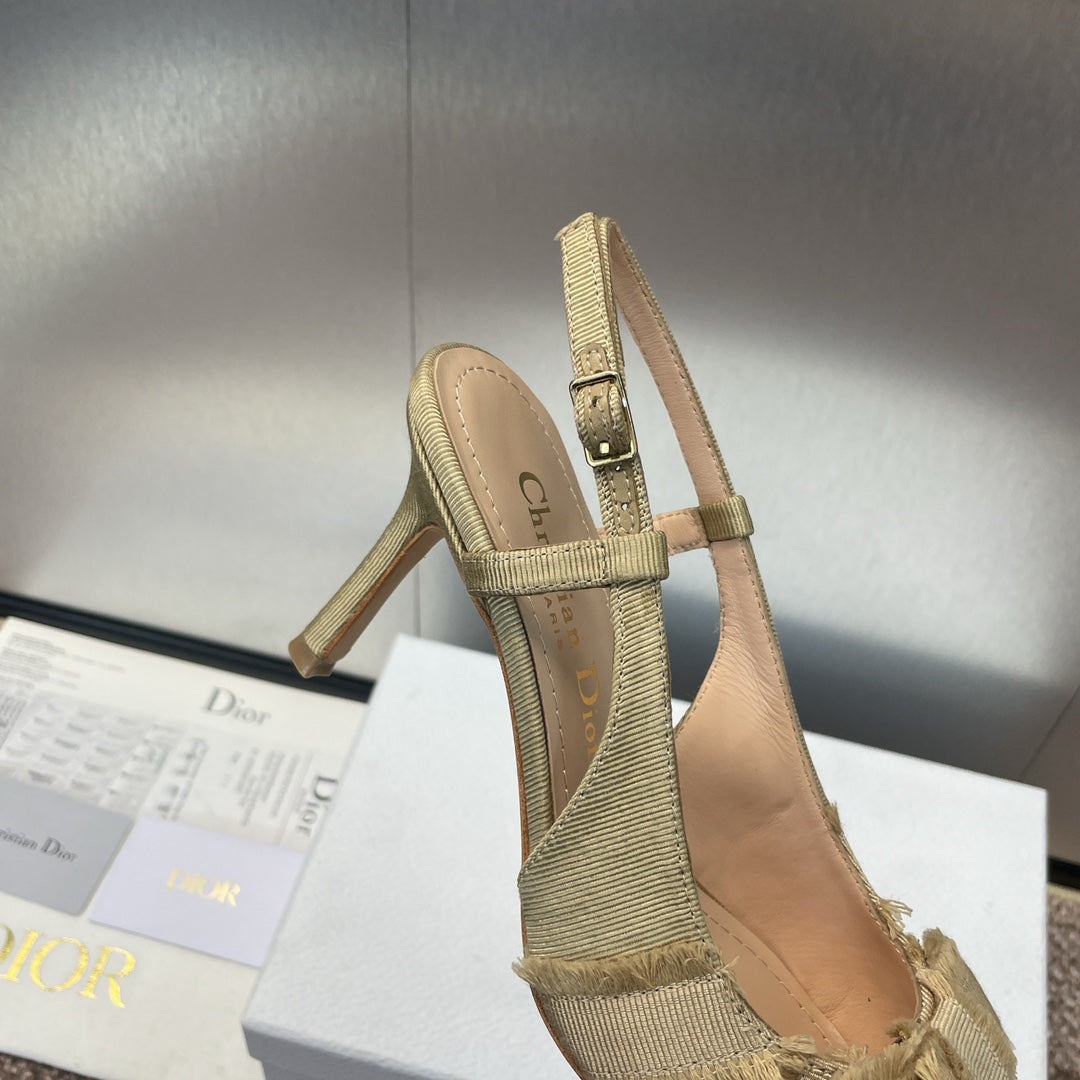 Dior J'Adior Adiorble Tassel Bow Pearl Heeled Sandals – 2024 Spring/Summer Collection