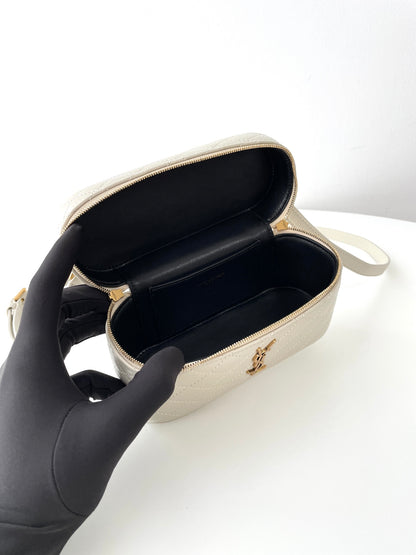 Saint Laurent Gaby Mini Quilted Lambskin Cosmetic Bag