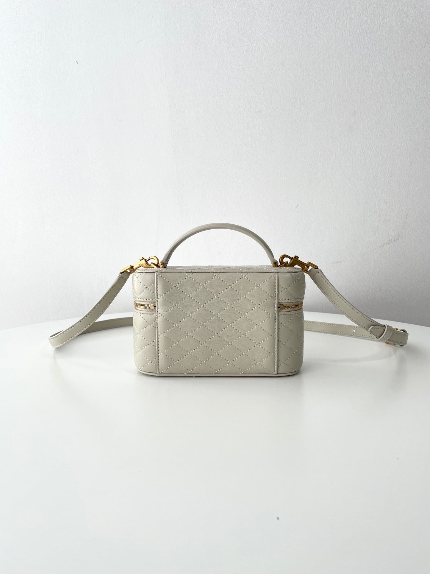 Saint Laurent Gaby Mini Quilted Lambskin Cosmetic Bag