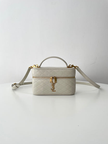 Saint Laurent Gaby Mini Quilted Lambskin Cosmetic Bag