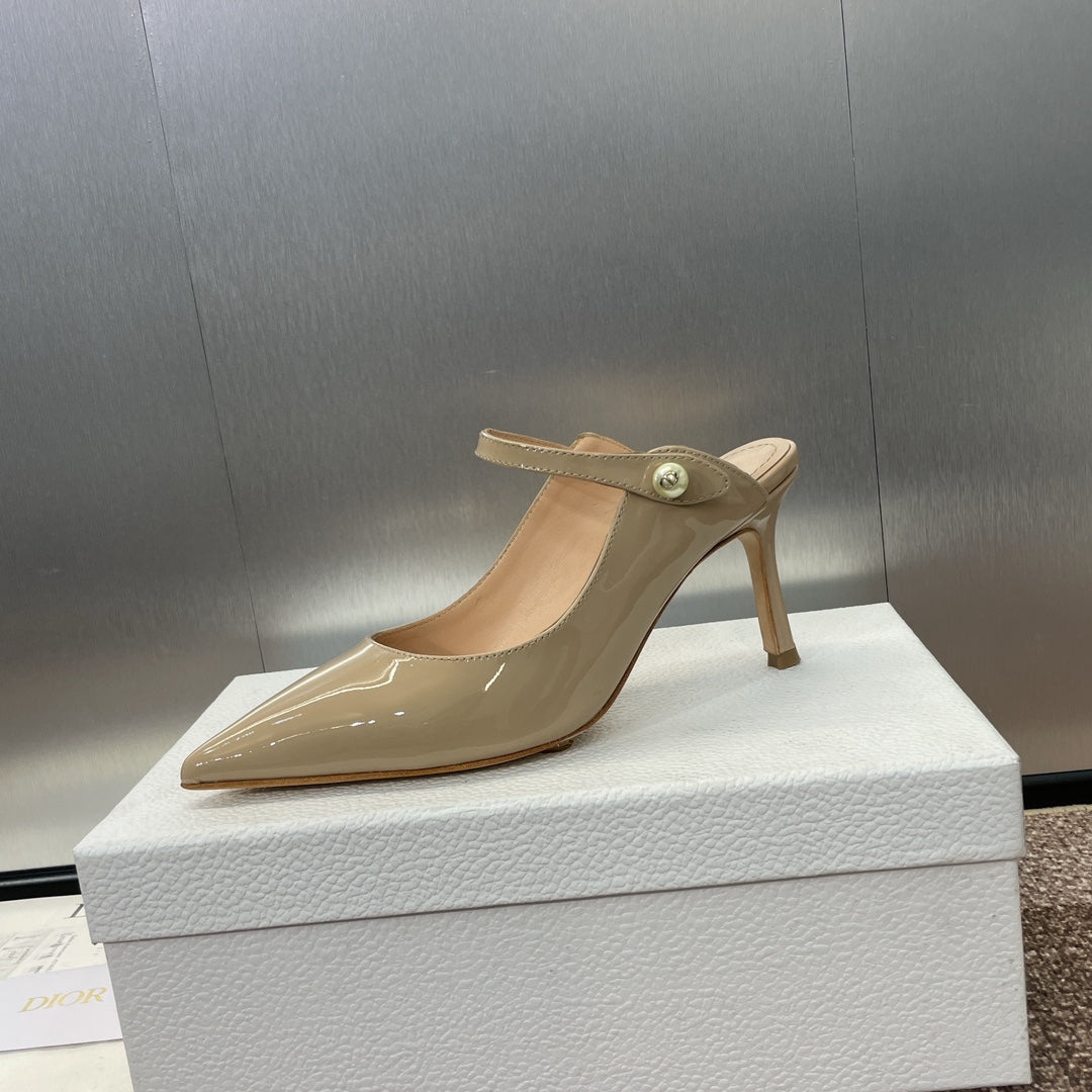 Dior J'Adior Jolie Pearl Pointed-Toe Mules – 2024 Spring/Summer Collection