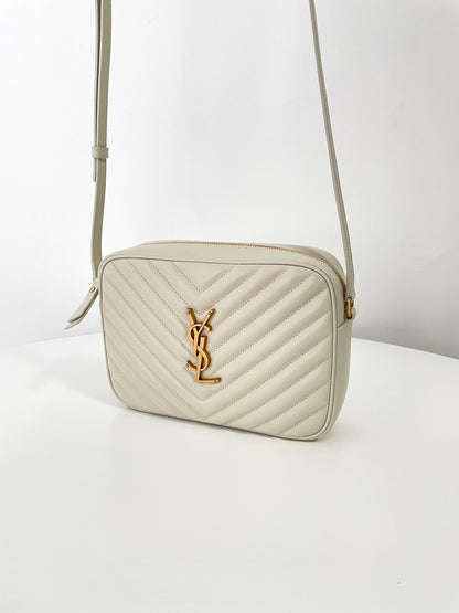 Saint Laurent Monogram Camera Bag – Milky White