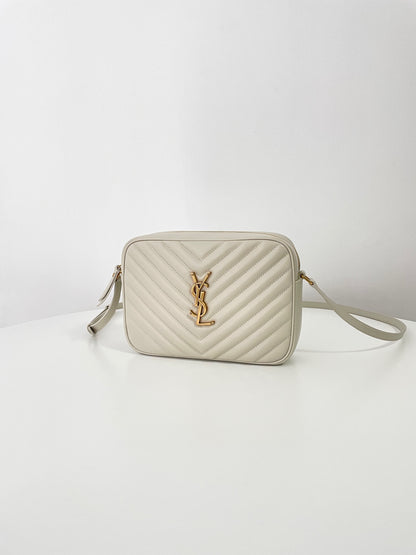 Saint Laurent Monogram Camera Bag – Milky White