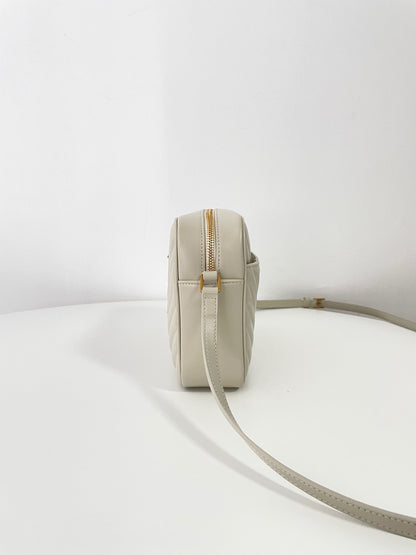 Saint Laurent Monogram Camera Bag – Milky White