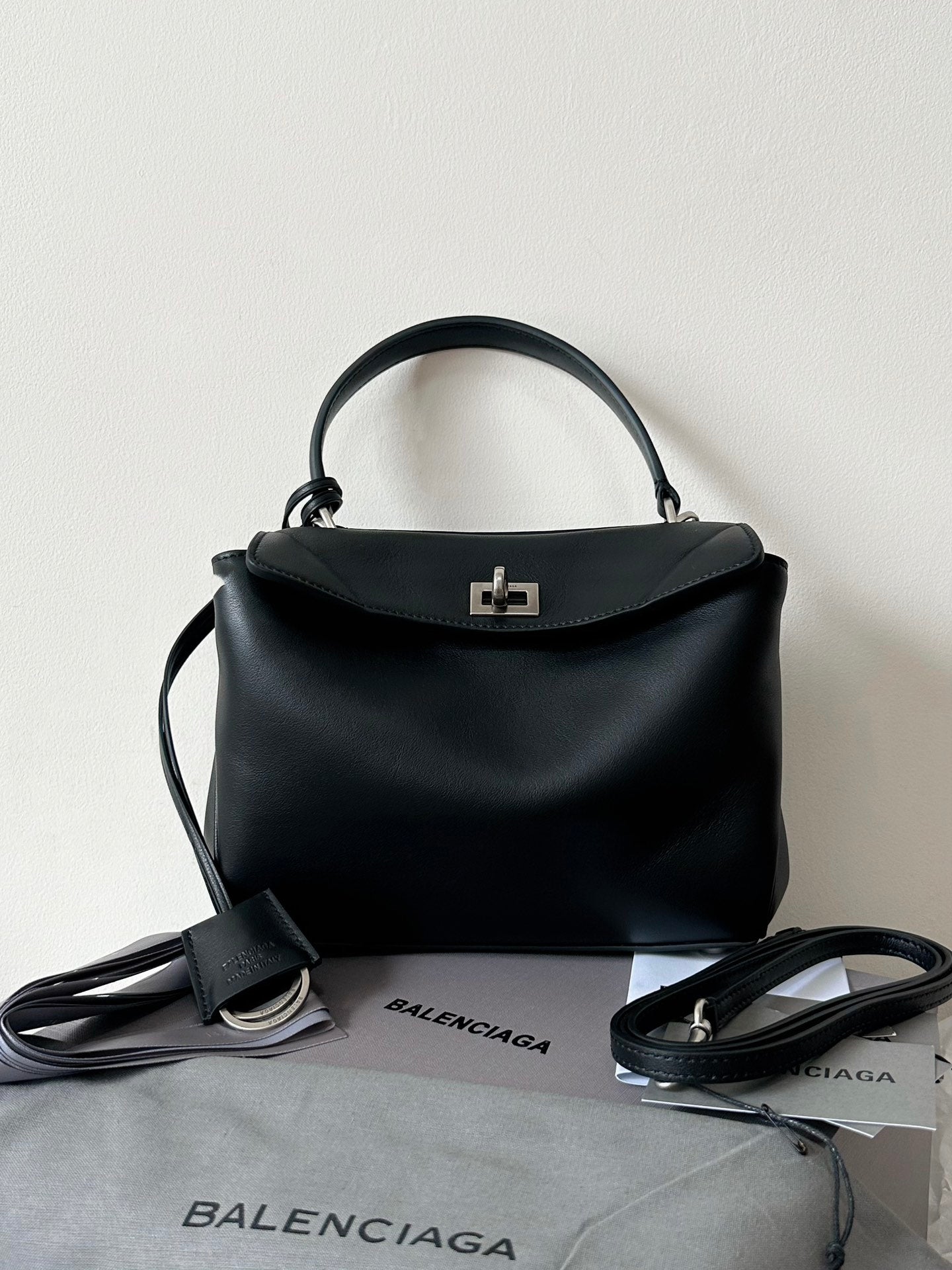 Balenciaga Rodeo Leather Handbag