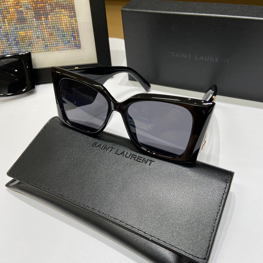 Saint Laurent Large Logo Sunglasses