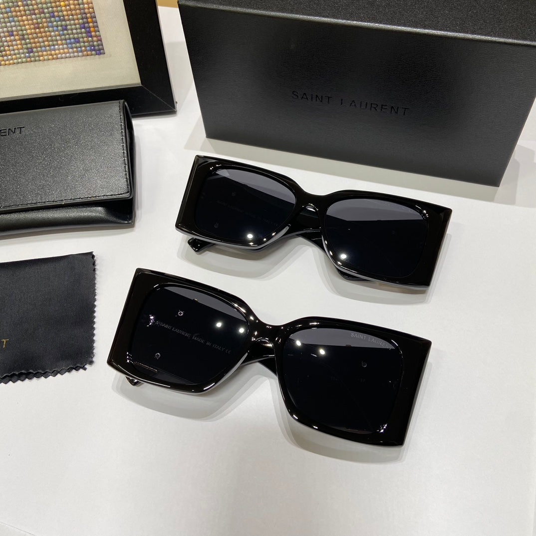 Saint Laurent Large Logo Sunglasses