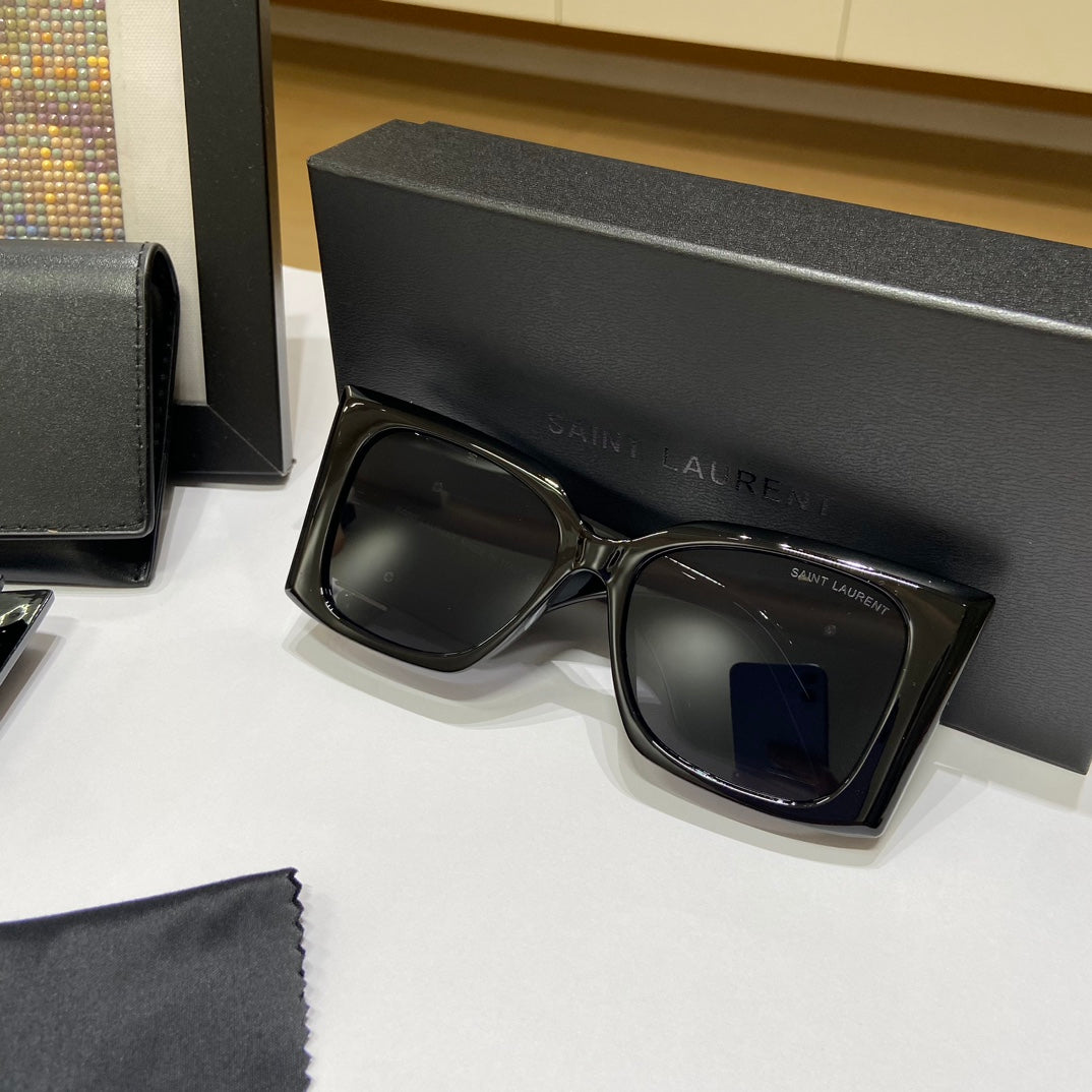 Saint Laurent Large Logo Sunglasses