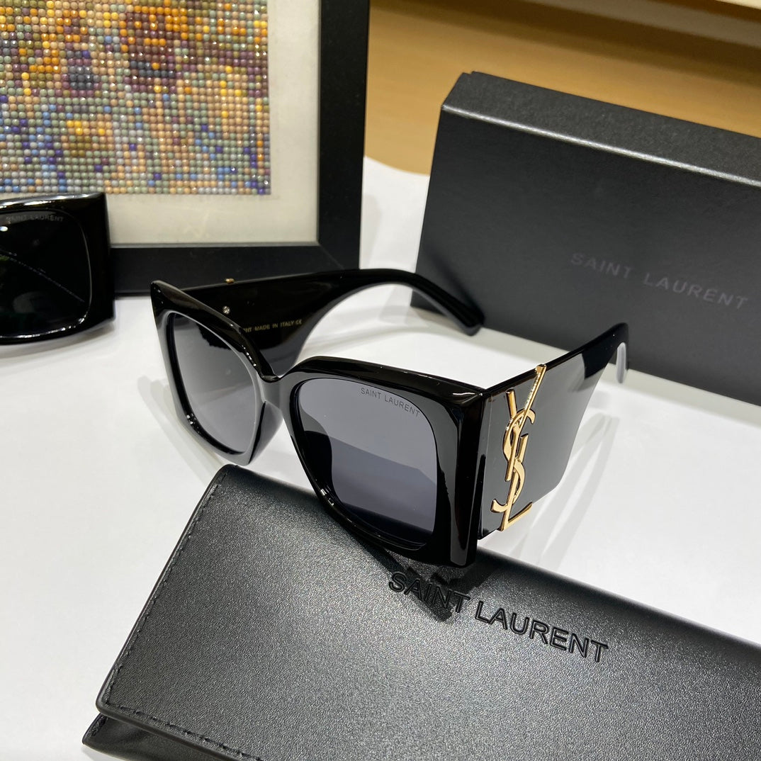Saint Laurent Large Logo Sunglasses