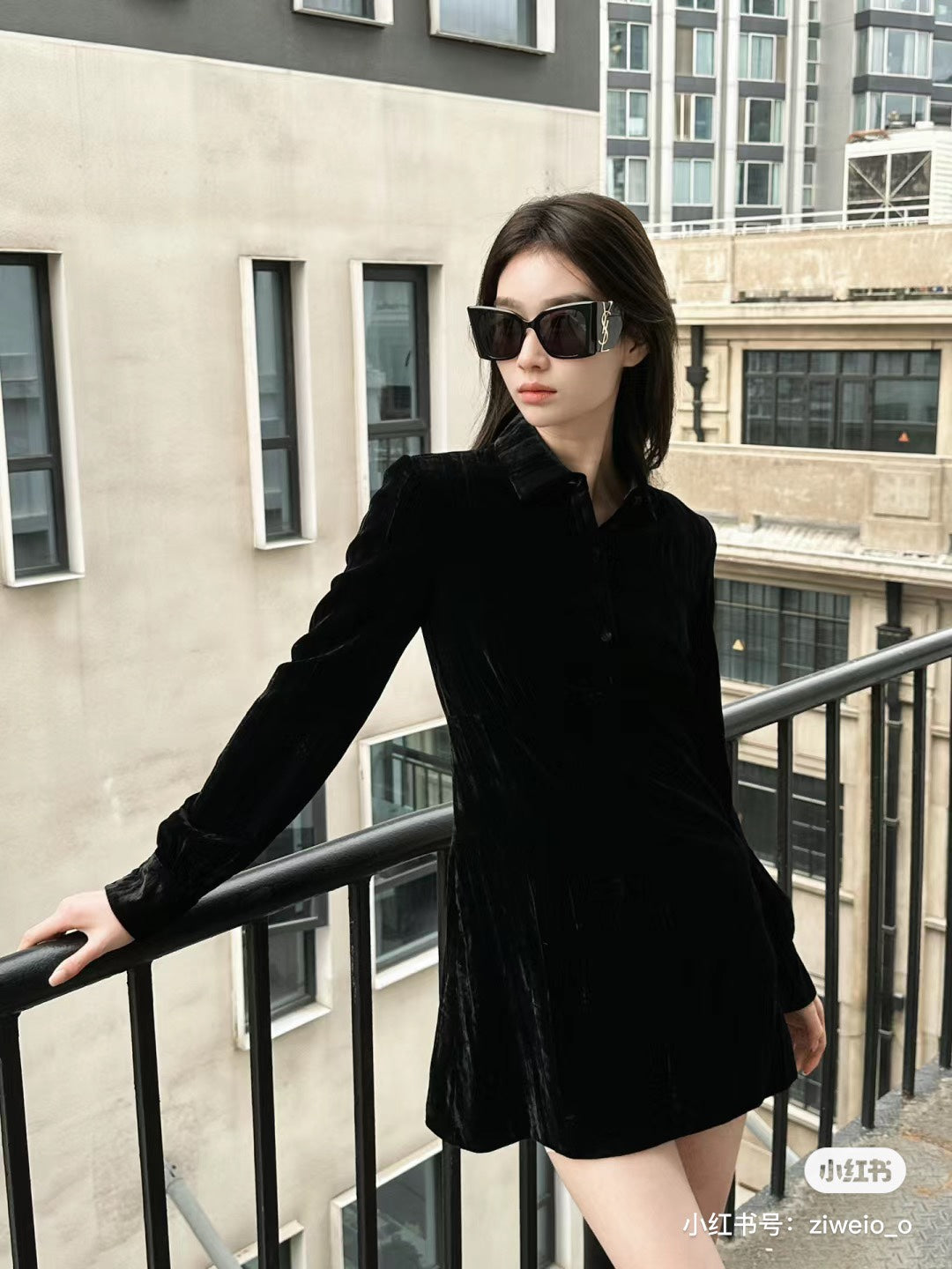Saint Laurent Large Logo Sunglasses