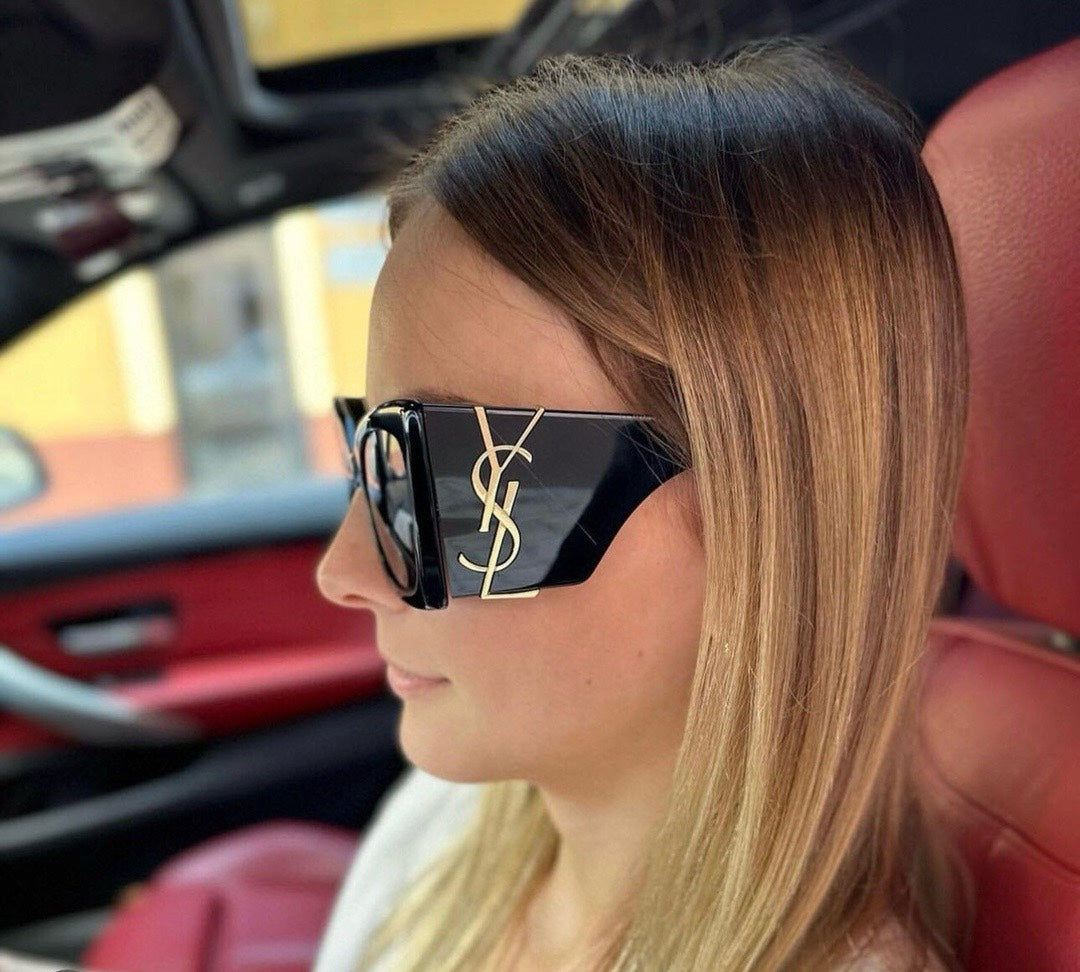 Saint Laurent Large Logo Sunglasses