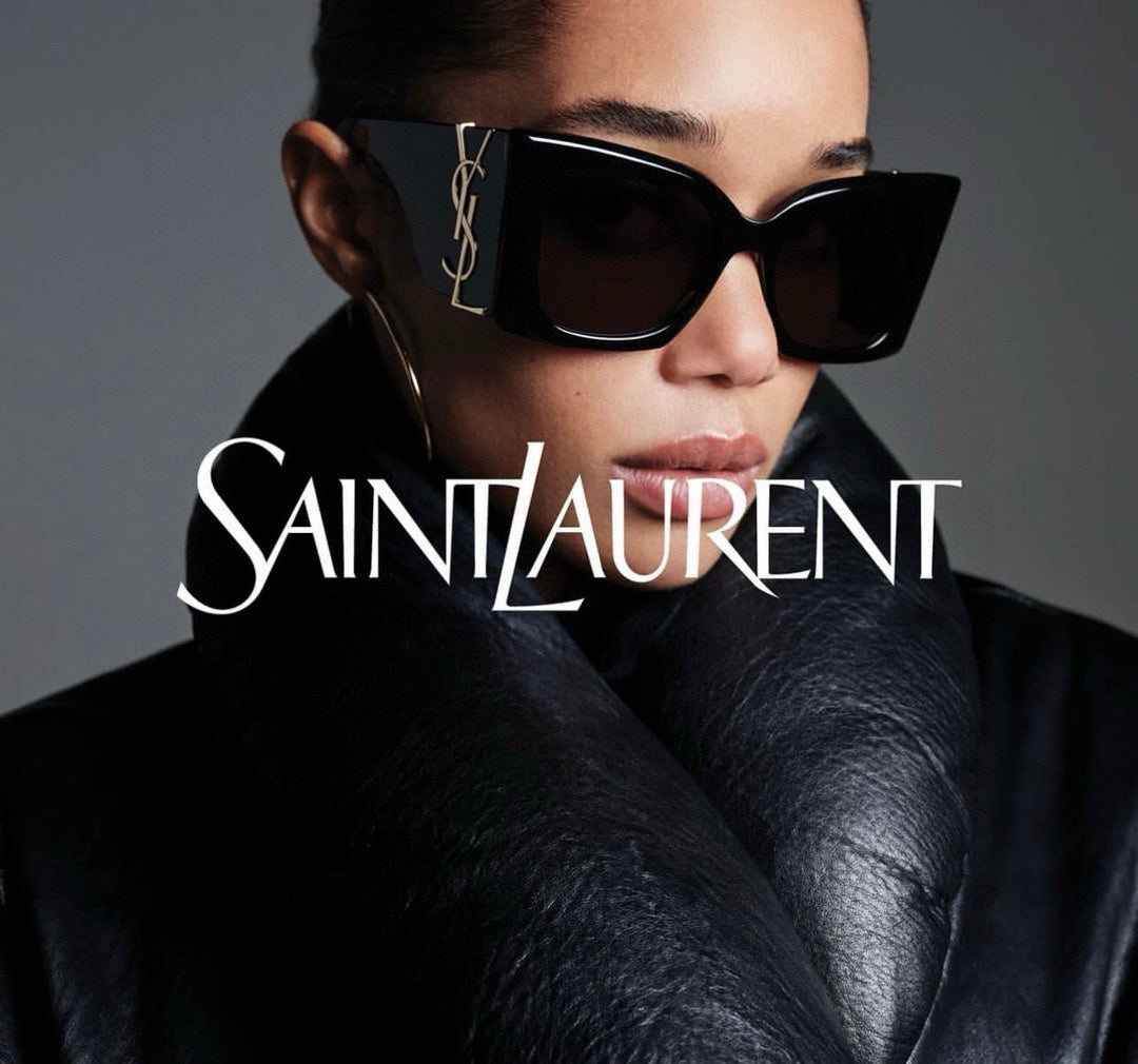 Saint Laurent Large Logo Sunglasses