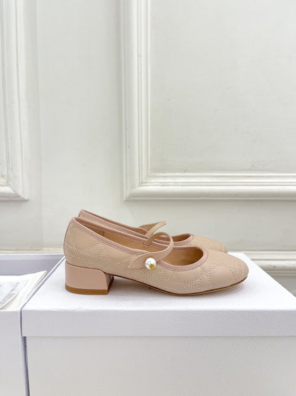 Dior Cannage Pearl Ballet Pumps – 2024 Early Spring Collection