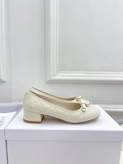 Dior Cannage Pearl Ballet Pumps – 2024 Spring/Summer Collection