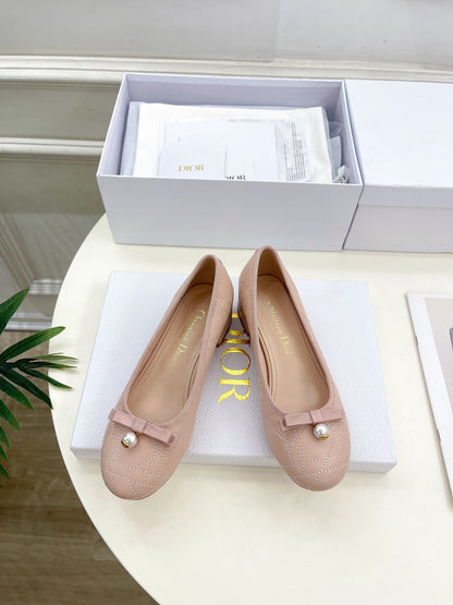 Dior Cannage Pearl Ballet Pumps – 2024 Spring/Summer Collection