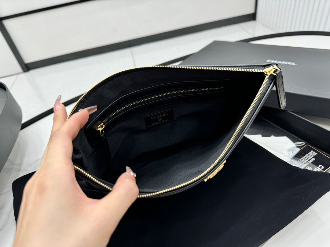 Chanel Classic Boy Clutch Bag