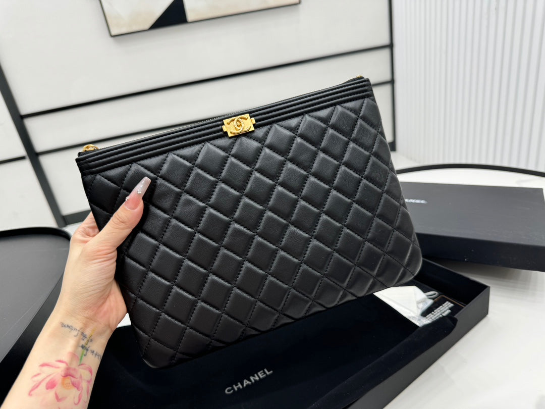 Chanel Classic Boy Clutch Bag