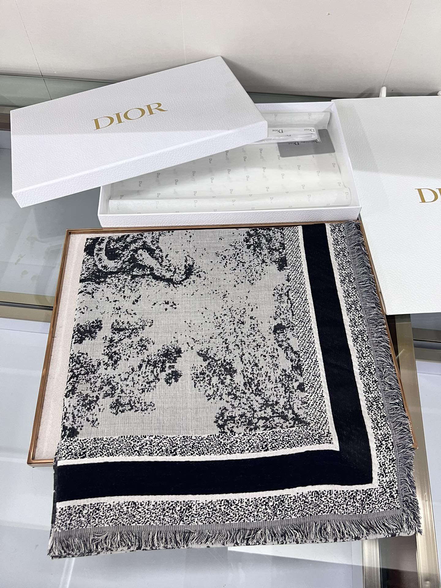 Dior Limited Edition Grey Shawl