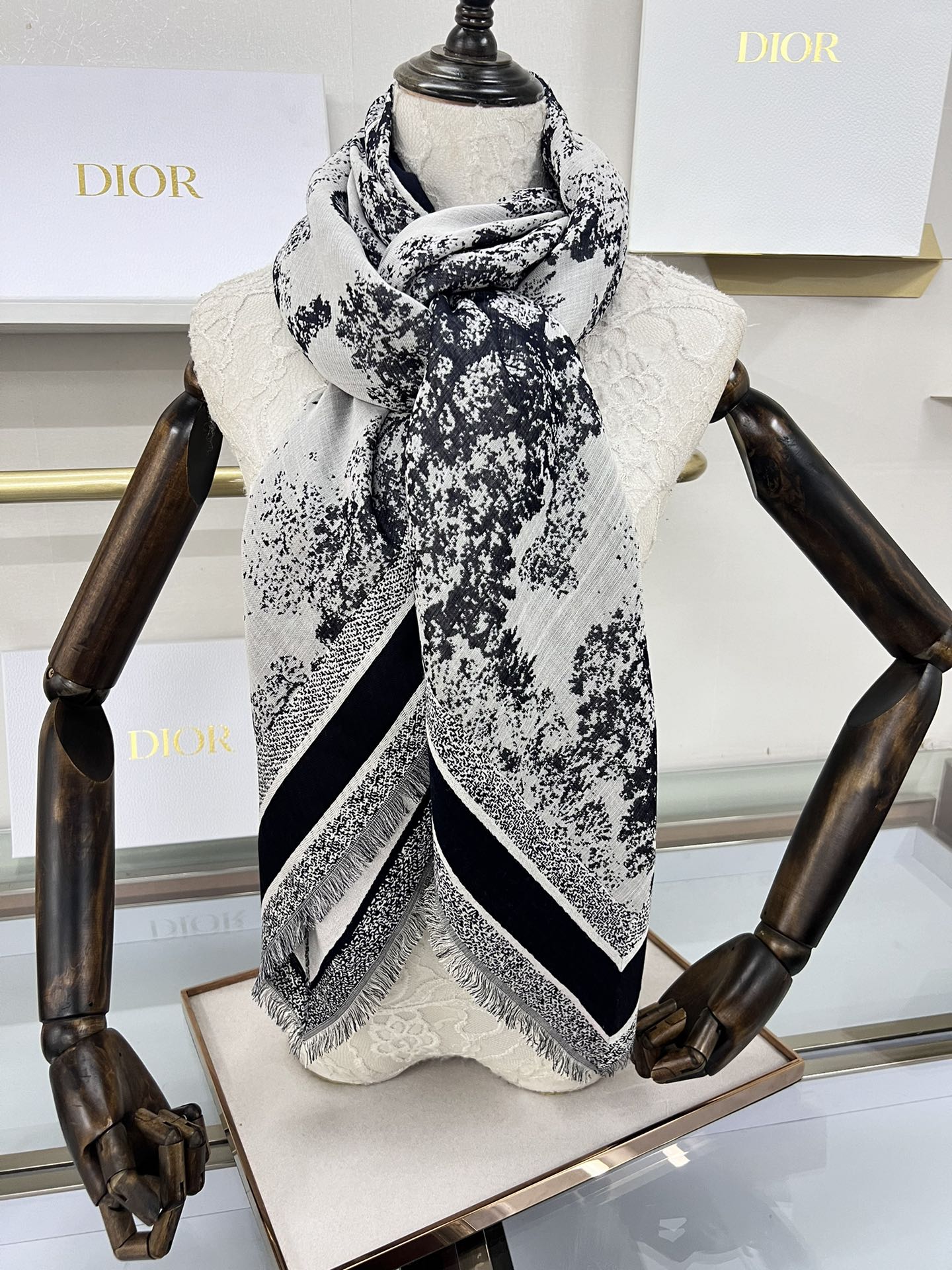 Dior Limited Edition Grey Shawl