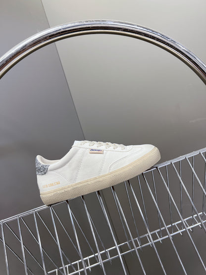 Golden Goose Distressed Leather Sneakers
